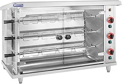 Guía para usar un asador de pollo con puerta de cristal