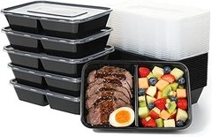 Los mejores recipientes herméticos con compartimentos para preparar comidas