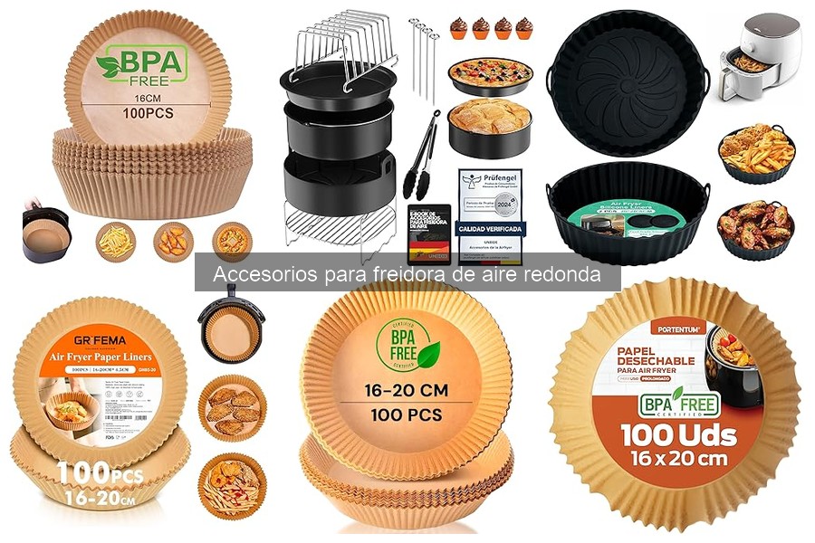 Accesorios para freidora de aire redonda: ¿Qué son y cómo usarlos?