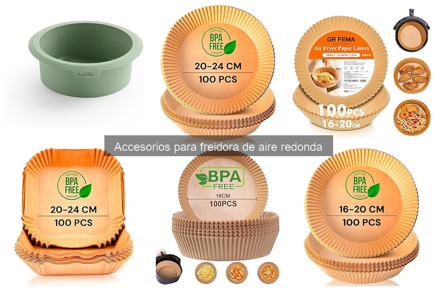 Accesorios saludables para freidora de aire redonda