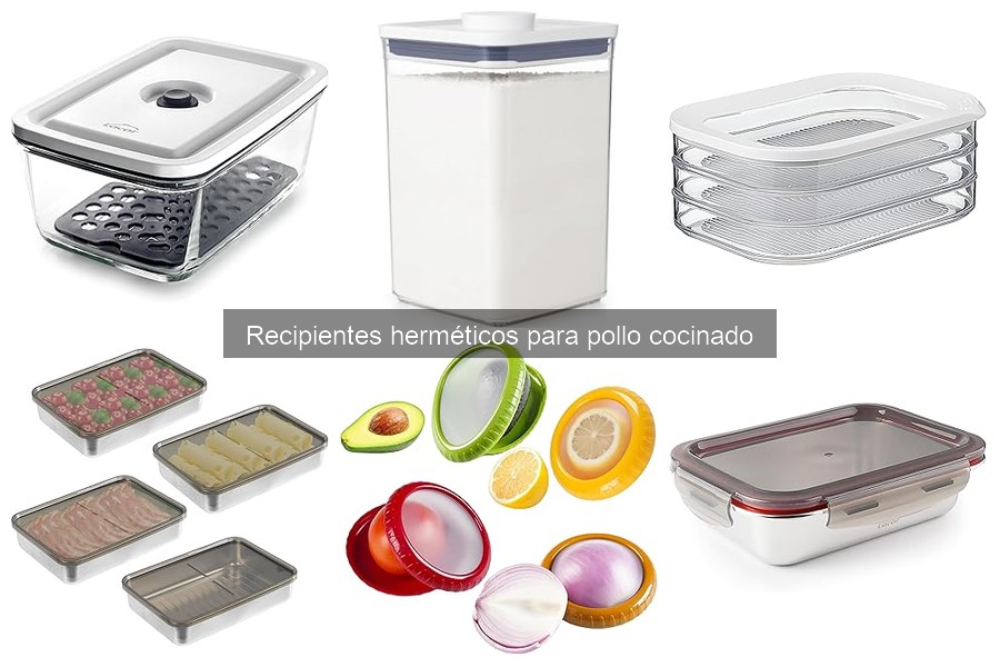 Alternativas a recipientes herméticos para conservar pollo