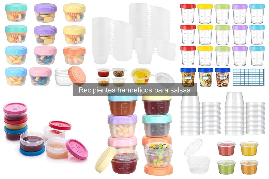 Alternativas a recipientes herméticos para salsas