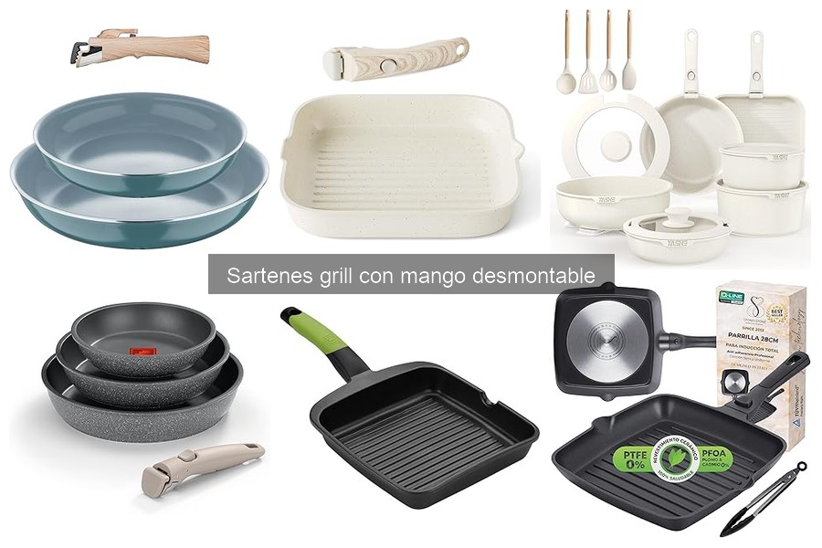 Alternativas a Sartenes Grill con Mango Desmontable