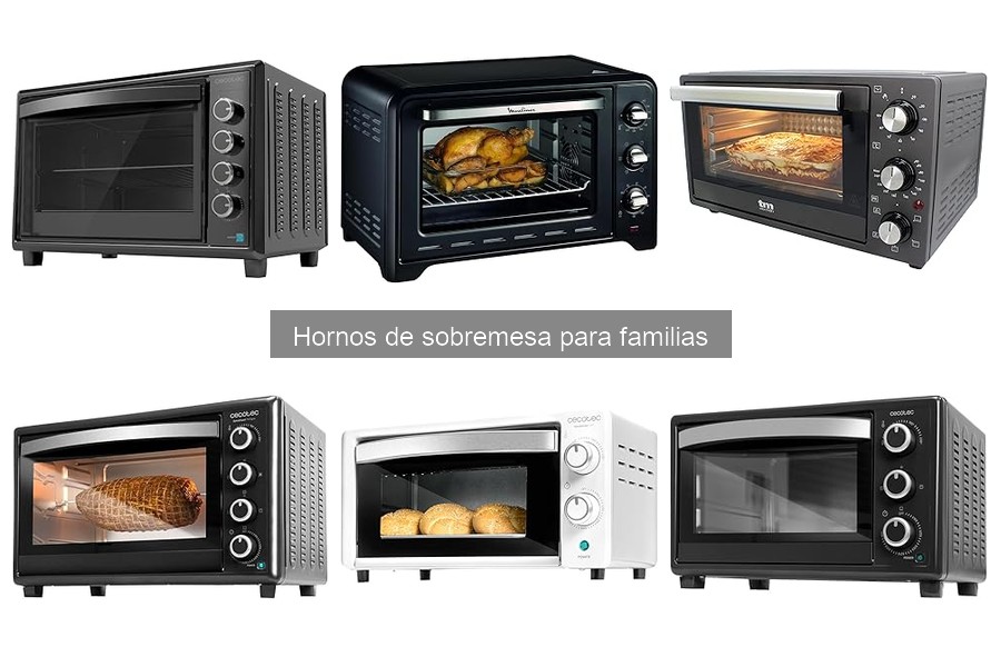 Alternativas al horno de sobremesa: opciones para familias
