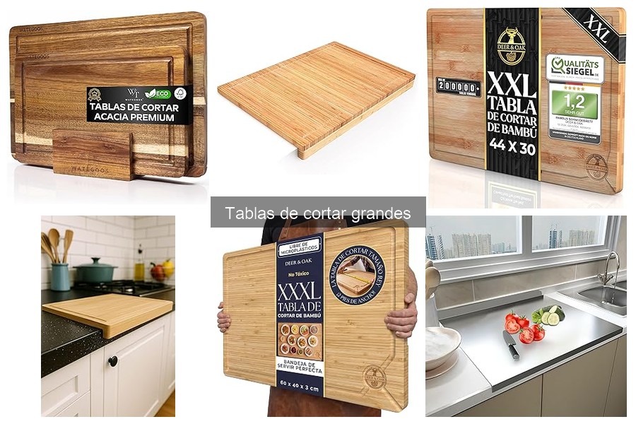 Beneficios de usar tablas de cortar grandes en tu cocina