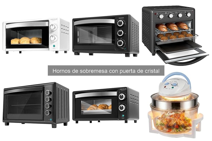 ¿Cómo elegir el mejor horno de sobremesa con puerta de cristal?