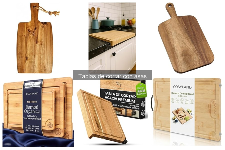 Cómo elegir la mejor tabla de cortar con asas