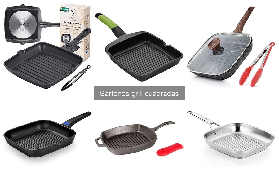 Cómo evitar que la comida se pegue en sartenes grill cuadradas
