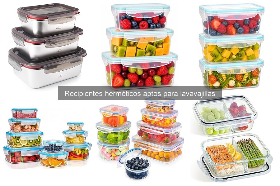 Cómo limpiar recipientes herméticos aptos para lavavajillas