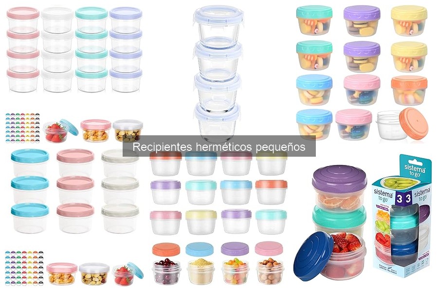 Cómo limpiar y mantener recipientes herméticos pequeños