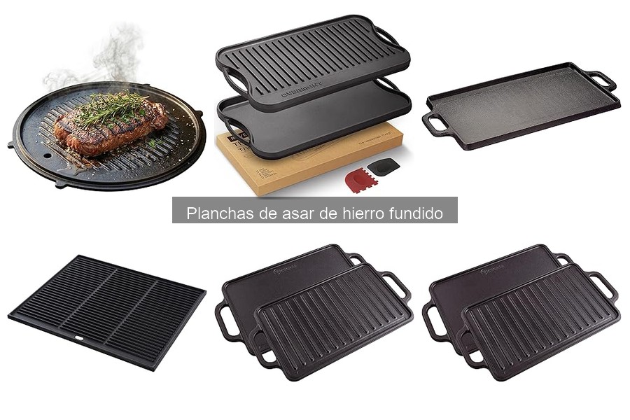 Cómo usar planchas de asar de hierro fundido correctamente