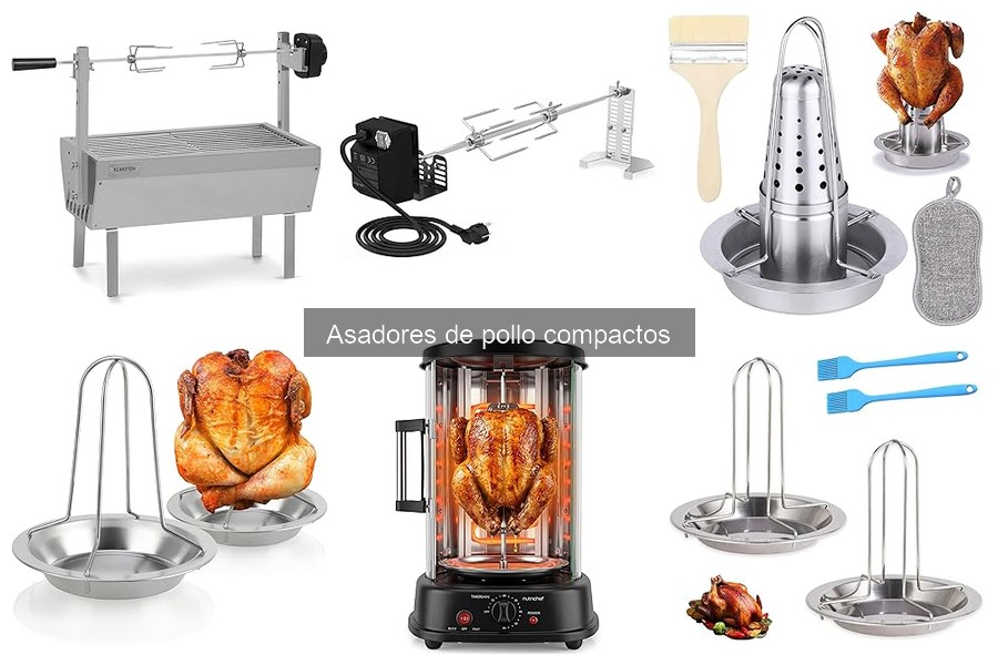 Cómo usar un asador de pollo compacto eficazmente