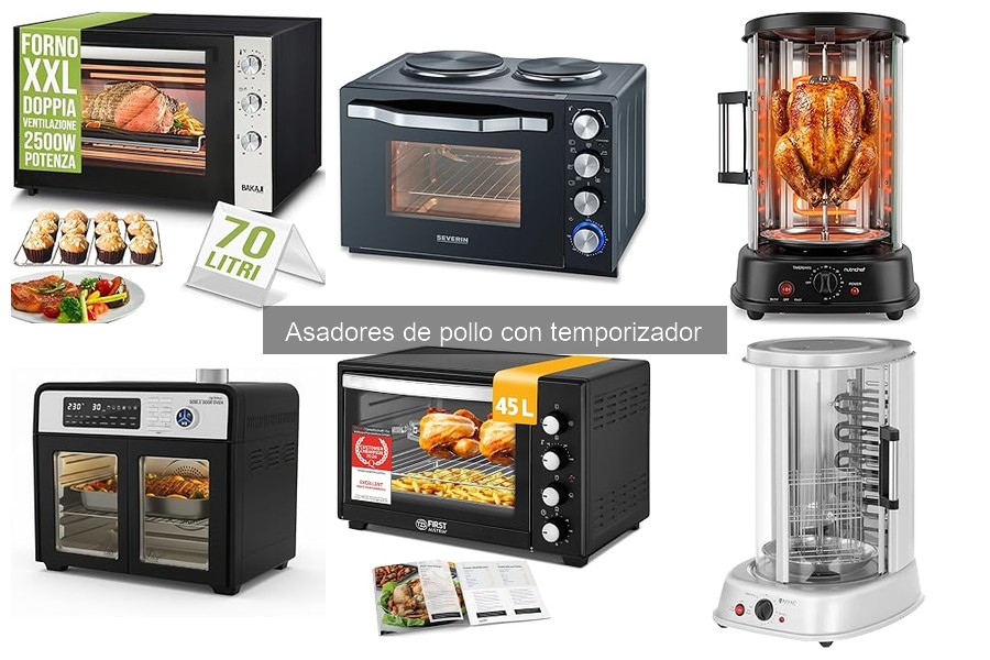 Cómo usar un asador de pollo con temporizador correctamente