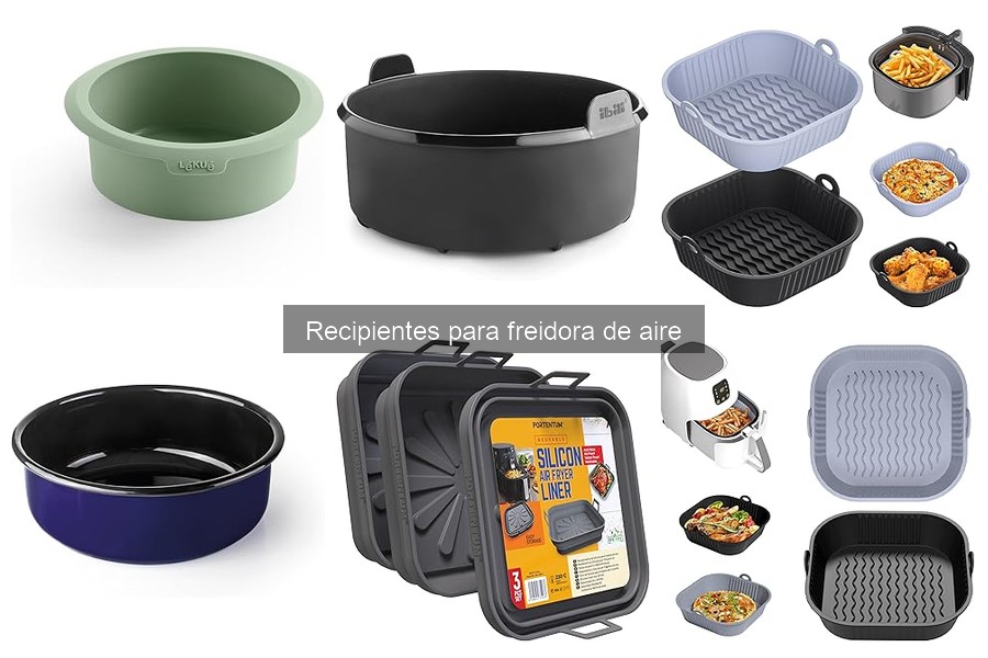 Cómo utilizar recipientes en la freidora de aire correctamente
