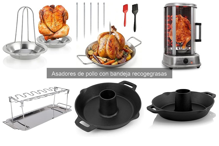 Comparativa de Asadores de Pollo con Bandeja Recogegrasas
