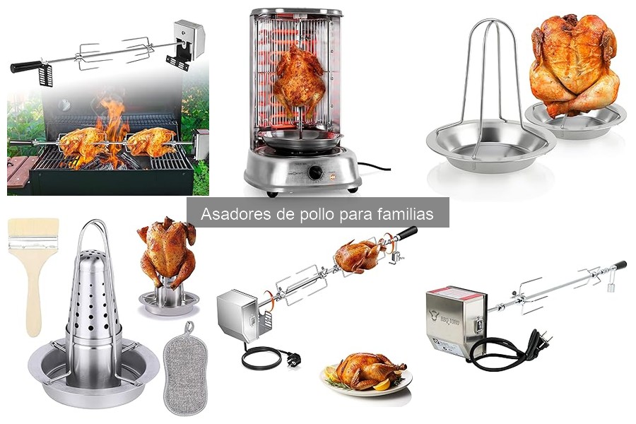 Comparativa de asadores de pollo eléctricos y de gas