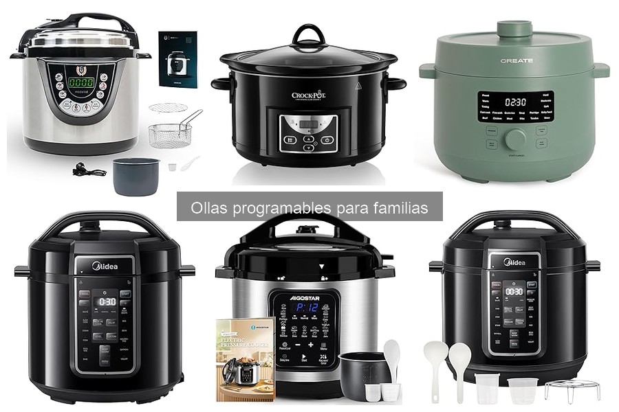 Comparativa de marcas de ollas programables para familias