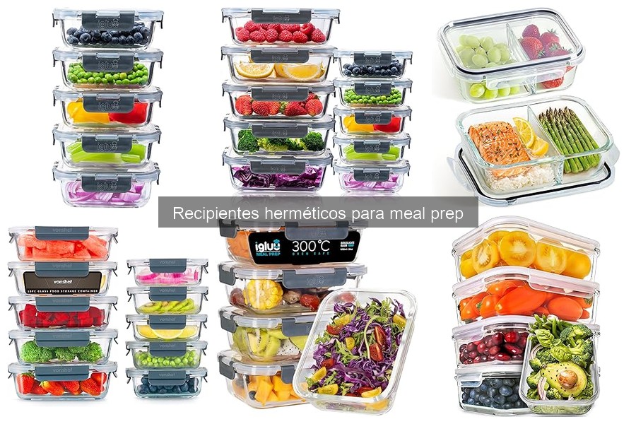 Comparativa de Materiales en Recipientes Herméticos para Meal Prep