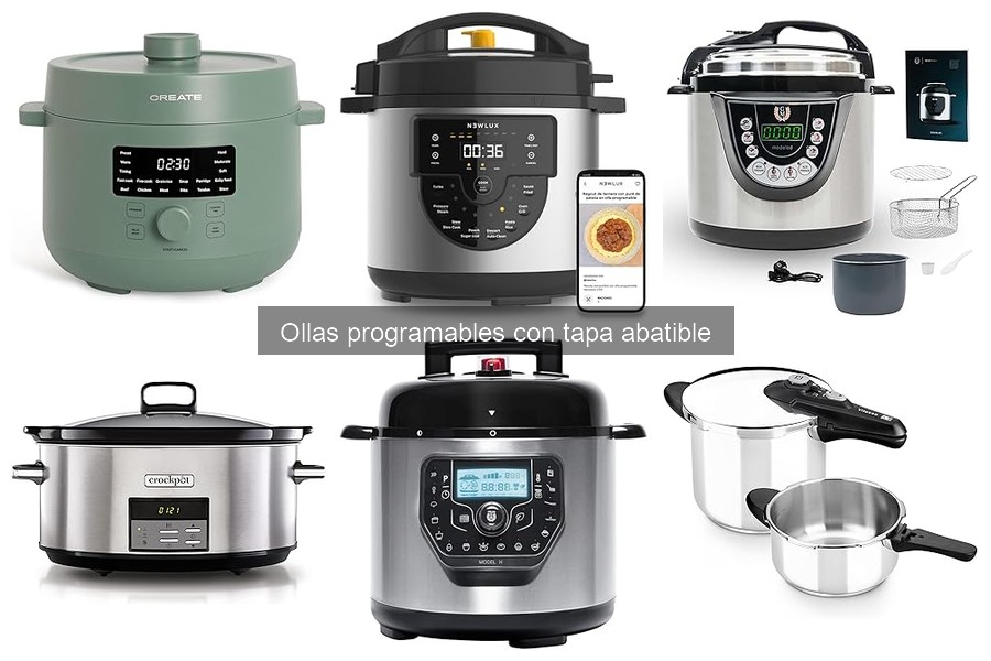Comparativa de Ollas Programables con Tapa Abatible