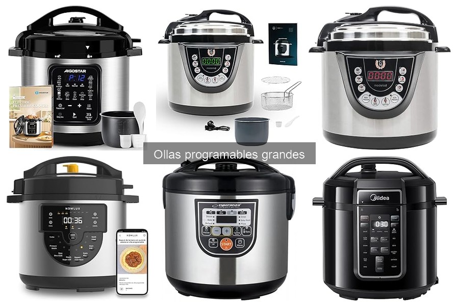 Comparativa de Ollas Programables Grandes: NEWLUX, Midea y Cecotec