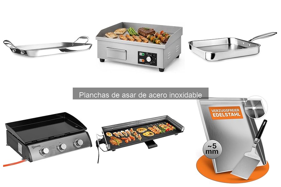 ** Comparativa de planchas de asar de acero inoxidable: mejores marcas