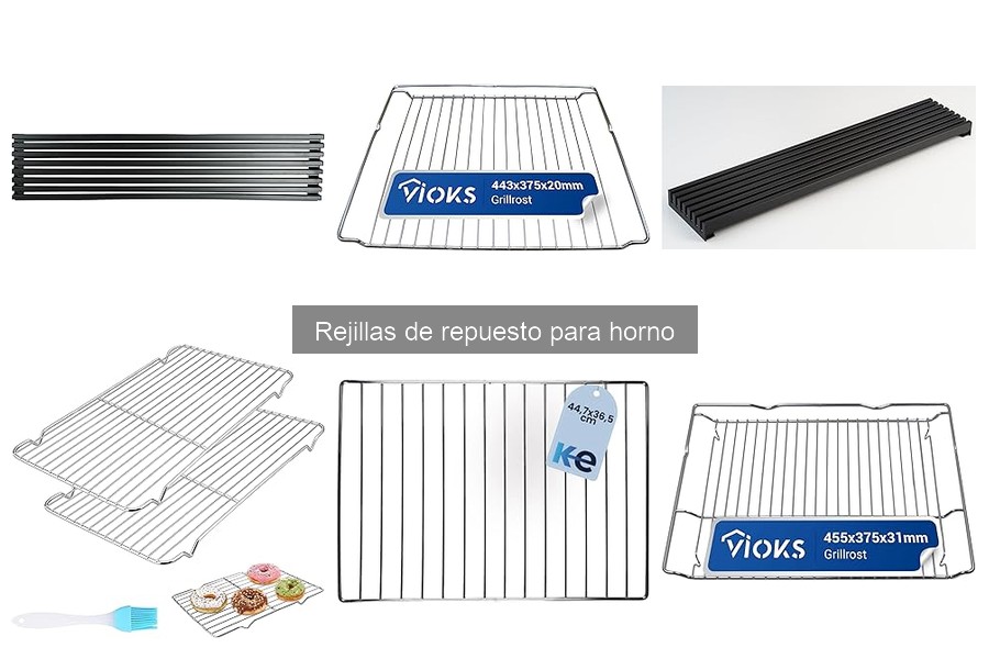 Comparativa de rejillas de repuesto para horno de varias marcas