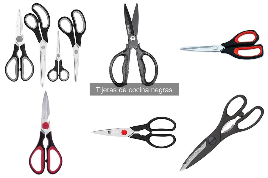 Comparativa de Tijeras de Cocina Negras vs. Otras Tijeras