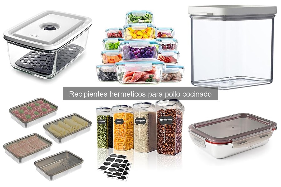 Comparativa: Recipientes Herméticos de Vidrio vs Plástico para Pollo