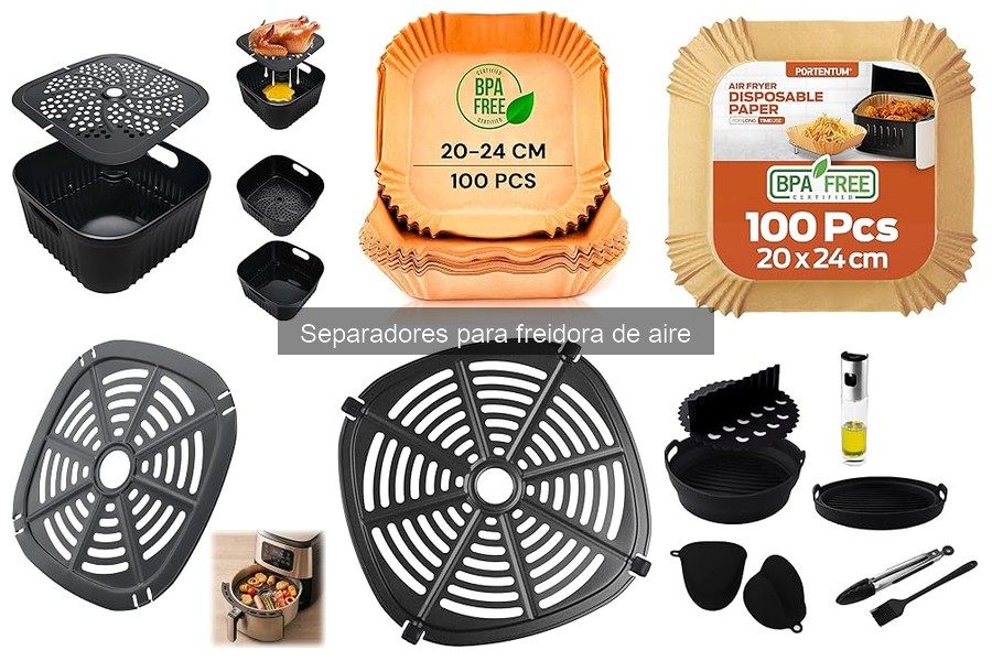 Comparativa: Separadores de silicona vs. metálicos para freidoras