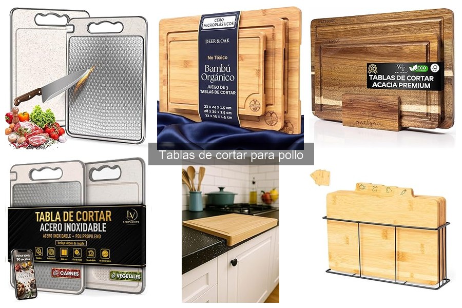 Comparativa: Tablas de Cortar de Madera vs. Plástico para Pollo