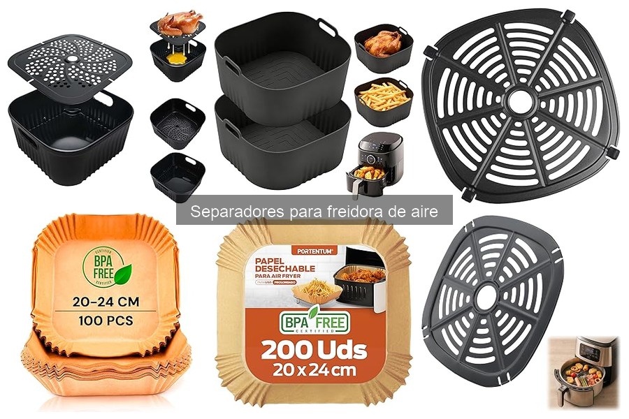Consejos para limpiar separadores de freidora de aire