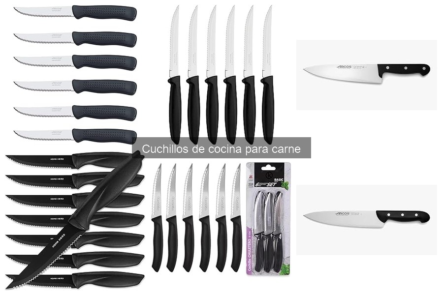 Cuchillos de cocina esenciales para cortar carne