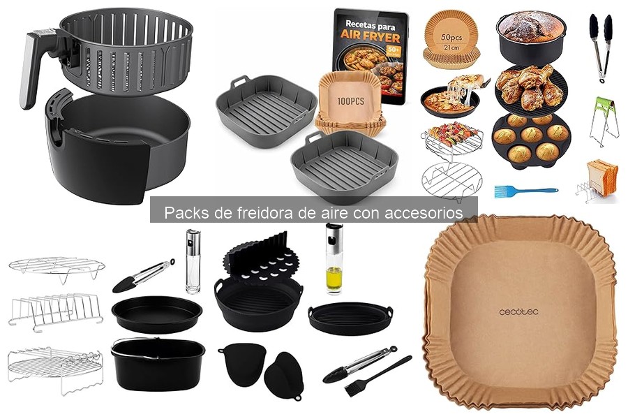 Diferencias entre freidoras de aire con y sin accesorios