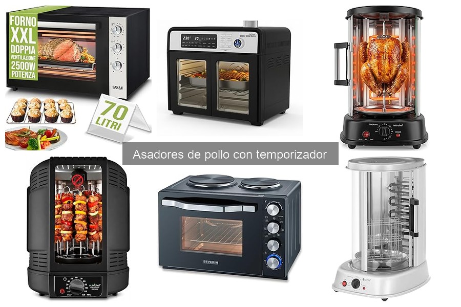 Dónde comprar asadores de pollo con temporizador al mejor precio