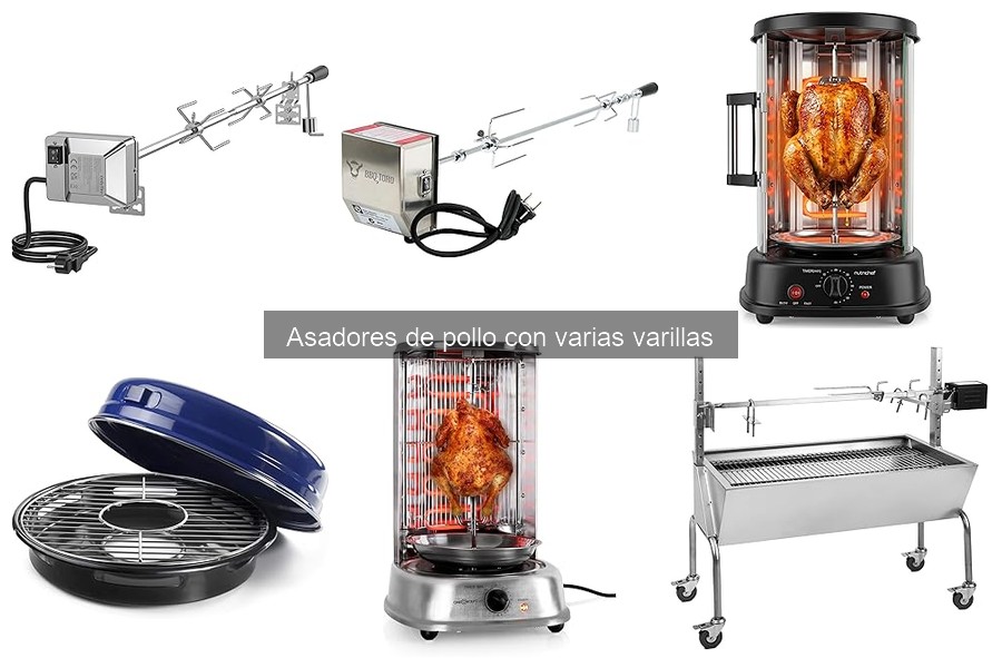 Dónde comprar asadores de pollo con varias varillas al mejor precio
