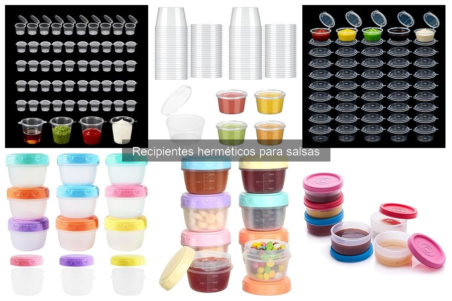 Dónde comprar recipientes herméticos para salsas económicos