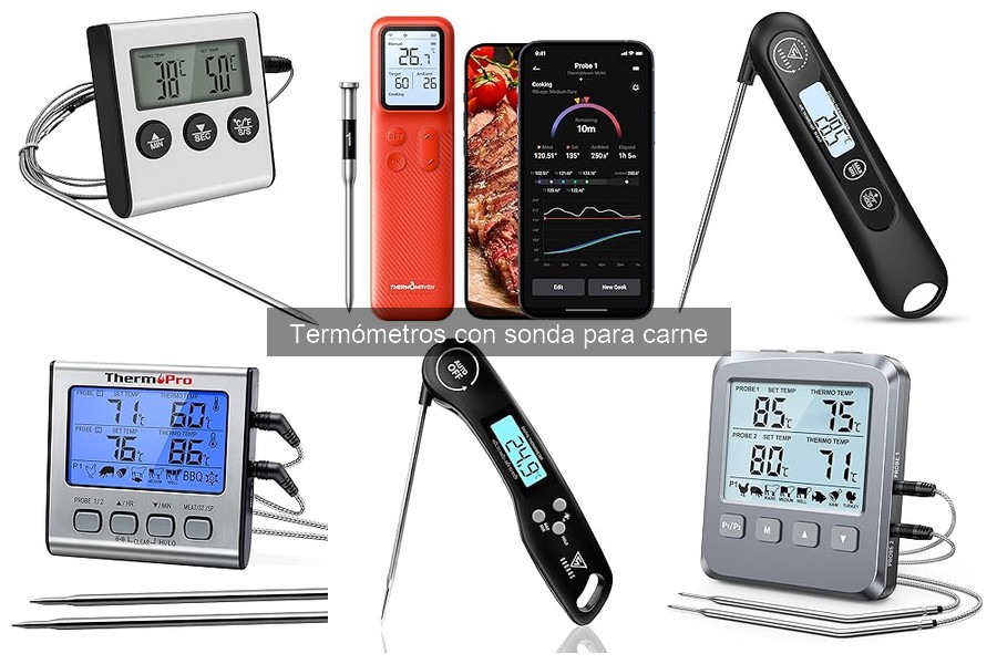 Errores comunes al usar termómetros con sonda para carne