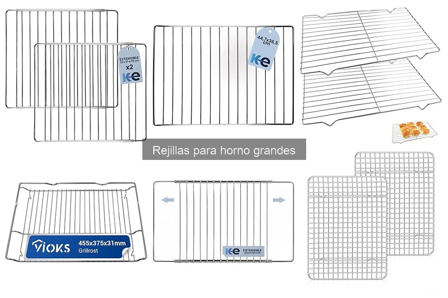 Guía de compra de rejillas para horno grandes y resistentes
