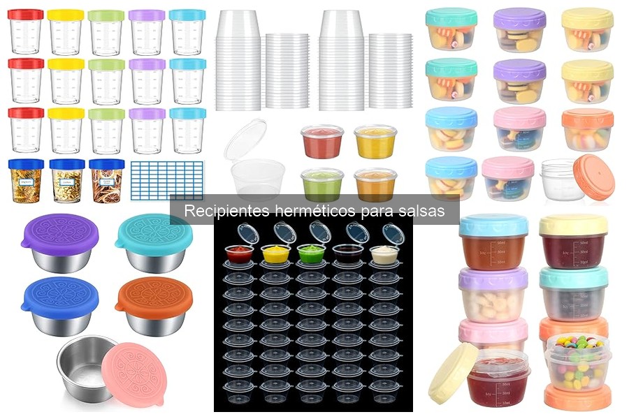 Guía para elegir recipientes herméticos para salsas