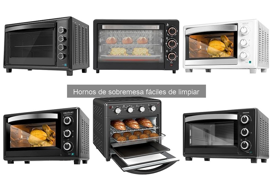 Hornos de sobremesa fáciles de limpiar: características y ventajas