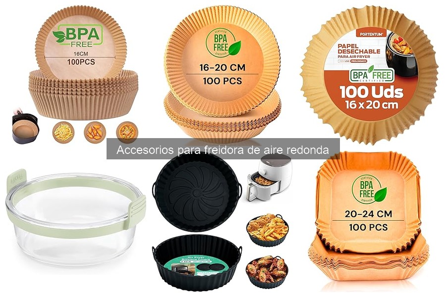 ** Incompatibilidades de Accesorios para Freidoras de Aire Redondas