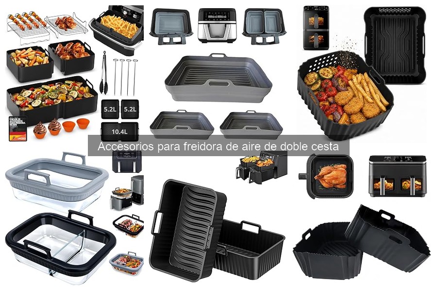 Mantenimiento de accesorios para freidora de aire de doble cesta