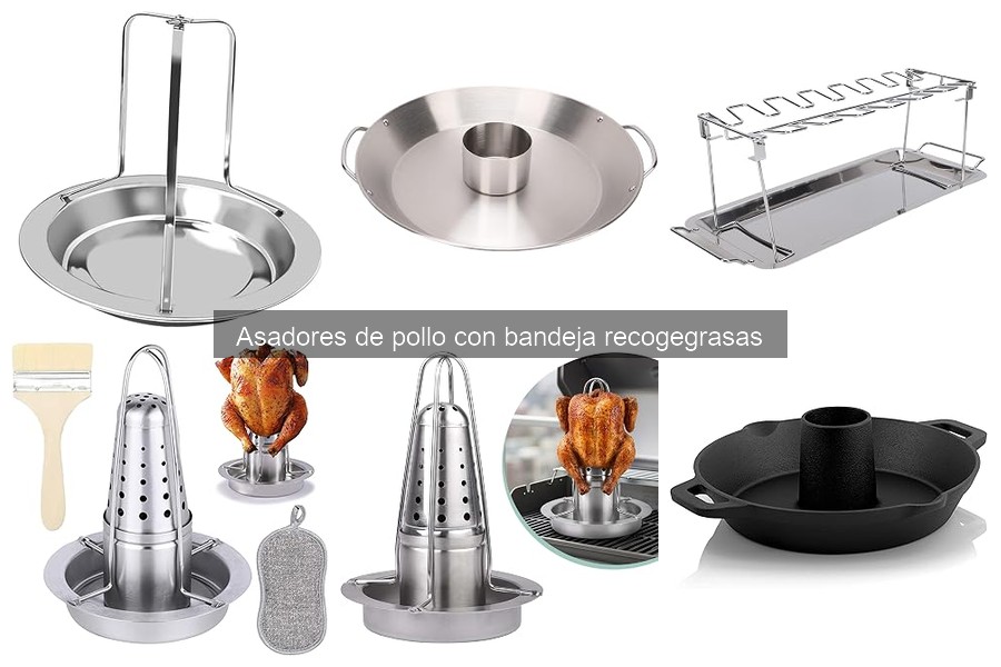 Mantenimiento y limpieza de asadores de pollo con bandeja