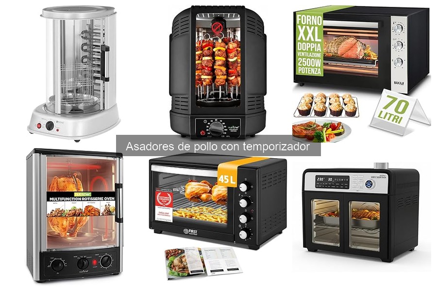 Mantenimiento y limpieza de asadores de pollo con temporizador