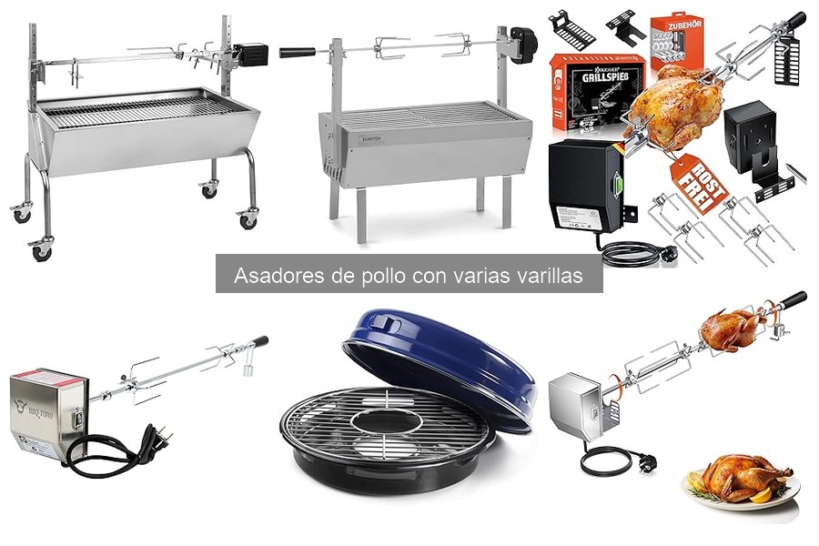 Mantenimiento y limpieza de asadores de pollo con varillas