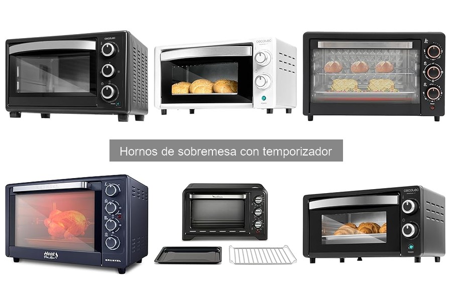 Mantenimiento y limpieza de hornos de sobremesa con temporizador