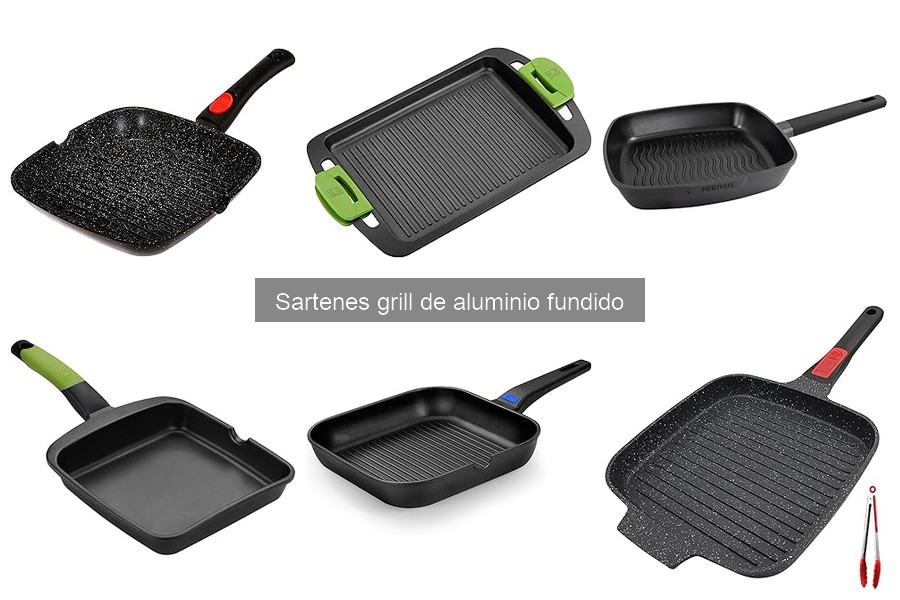 Mantenimiento y limpieza de sartenes grill de aluminio fundido