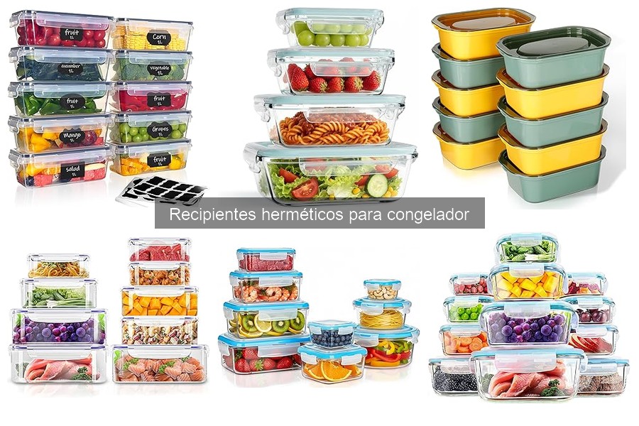 Materiales ideales para recipientes herméticos de congelador