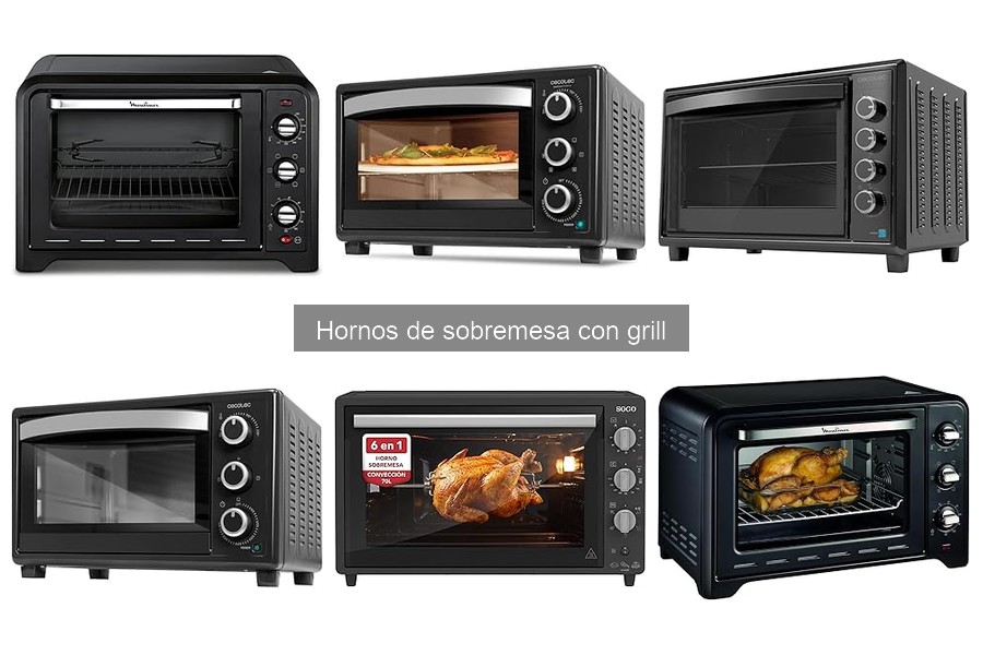 Mejores accesorios para hornos de sobremesa con grill