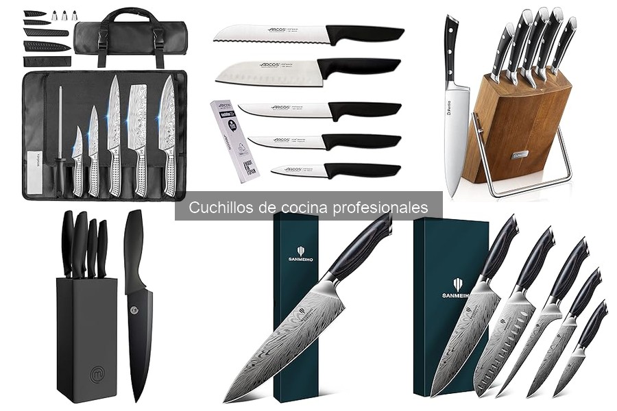 Mejores cuchillos de cocina profesionales para chefs novatos